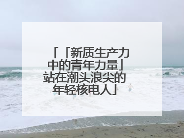 「新质生产力中的青年力量」站在潮头浪尖的年轻核电人