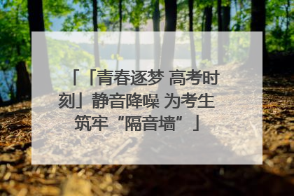 「青春逐梦 高考时刻」静音降噪 为考生筑牢“隔音墙”