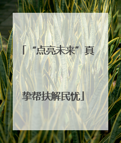 “点亮未来”真挚帮扶解民忧