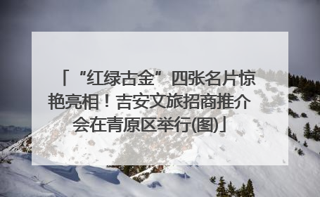 “红绿古金”四张名片惊艳亮相！吉安文旅招商推介会在青原区举行(图)