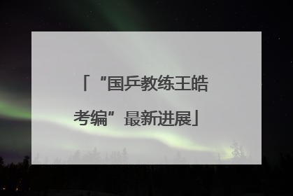“国乒教练王皓考编”最新进展