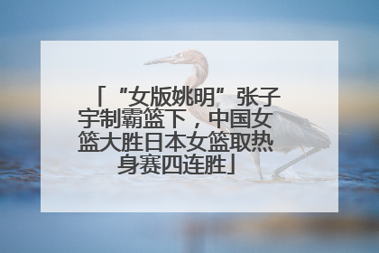“女版姚明”张子宇制霸篮下，中国女篮大胜日本女篮取热身赛四连胜