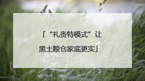 “扎赉特模式”让黑土粮仓家底更实