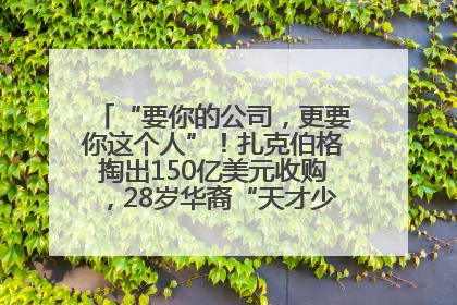 “要你的公司，更要你这个人”！扎克伯格掏出150亿美元收购，28岁华裔“天才少年”刷屏，他19岁就从MIT辍学创业