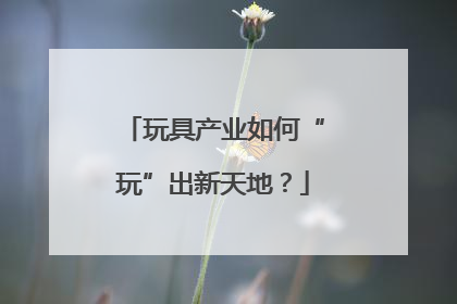 玩具产业如何“玩”出新天地？