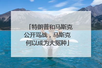 特朗普和马斯克公开骂战，马斯克何以成为大冤种