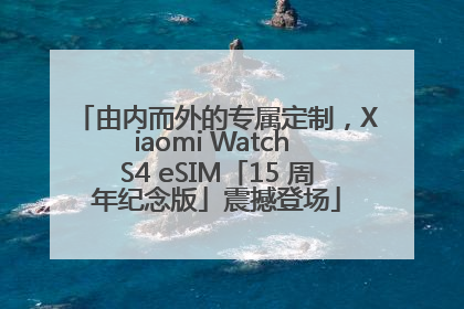 由内而外的专属定制，Xiaomi Watch S4 eSIM「15 周年纪念版」震撼登场