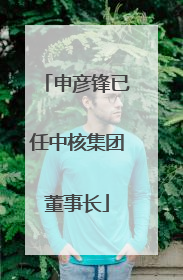 申彦锋已任中核集团董事长