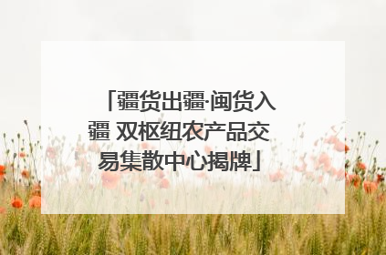 疆货出疆·闽货入疆 双枢纽农产品交易集散中心揭牌