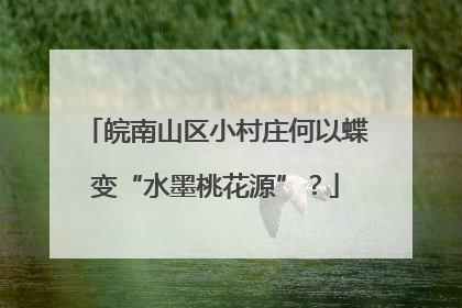 皖南山区小村庄何以蝶变“水墨桃花源”？