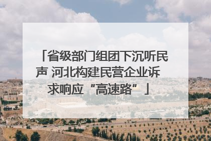 省级部门组团下沉听民声 河北构建民营企业诉求响应“高速路”