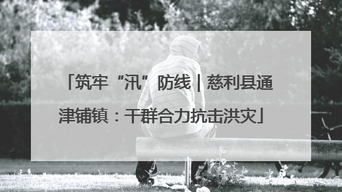 筑牢“汛”防线｜慈利县通津铺镇：干群合力抗击洪灾