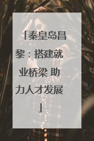 秦皇岛昌黎：搭建就业桥梁 助力人才发展