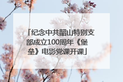 纪念中共韶山特别支部成立100周年《堡垒》电影党课开课