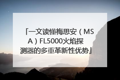 一文读懂梅思安（MSA）FL5000火焰探测器的多重革新性优势