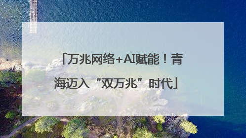 万兆网络+AI赋能！青海迈入“双万兆”时代