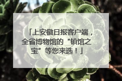 上安徽日报客户端，全省博物馆的“镇馆之宝”等您来选！