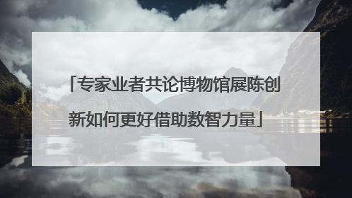 专家业者共论博物馆展陈创新如何更好借助数智力量