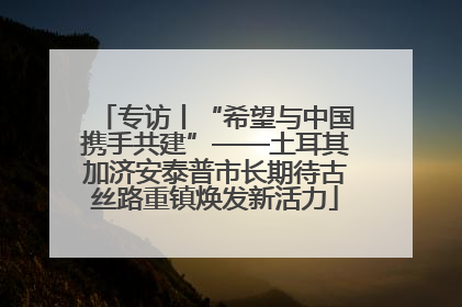 专访丨“希望与中国携手共建”——土耳其加济安泰普市长期待古丝路重镇焕发新活力