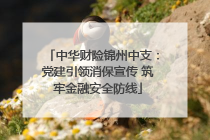 中华财险锦州中支：党建引领消保宣传 筑牢金融安全防线