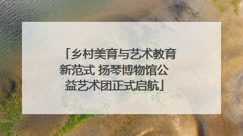 乡村美育与艺术教育新范式 扬琴博物馆公益艺术团正式启航