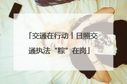 交通在行动丨日照交通执法“粽”在岗