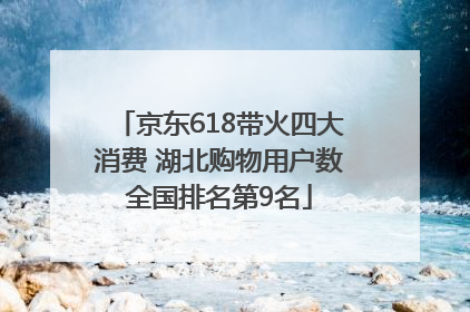 京东618带火四大消费 湖北购物用户数全国排名第9名
