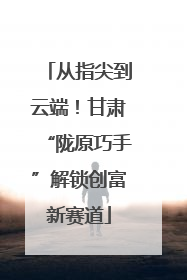 从指尖到云端！甘肃“陇原巧手”解锁创富新赛道