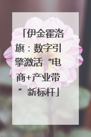 伊金霍洛旗：数字引擎激活“电商+产业带”新标杆
