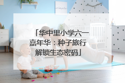 华中里小学六一嘉年华：种子旅行解锁生态密码