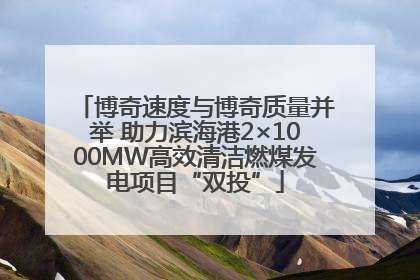 博奇速度与博奇质量并举 助力滨海港2×1000MW高效清洁燃煤发电项目“双投”
