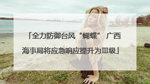 全力防御台风“蝴蝶” 广西海事局将应急响应提升为Ⅲ级