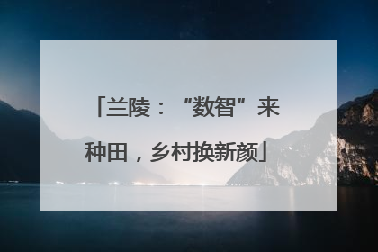 兰陵：“数智”来种田，乡村换新颜