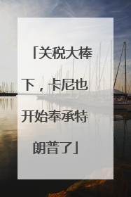 关税大棒下，卡尼也开始奉承特朗普了