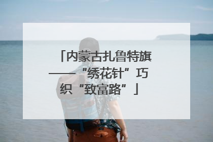 内蒙古扎鲁特旗——“绣花针”巧织“致富路”