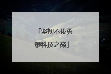 坚韧不拔勇攀科技之巅