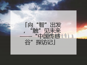 向“智”出发，“触”见未来——“中国传感谷”探访记