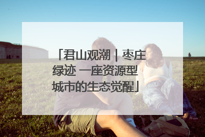 君山观潮｜枣庄绿迹 一座资源型城市的生态觉醒