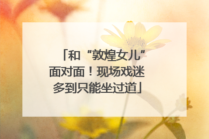 和“敦煌女儿”面对面！现场戏迷多到只能坐过道