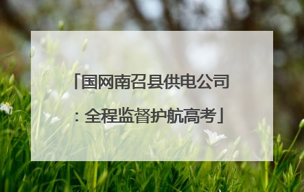 国网南召县供电公司：全程监督护航高考