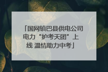 国网镇巴县供电公司 电力“护考天团”上线 温情助力中考