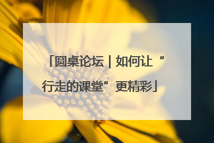 圆桌论坛｜如何让“行走的课堂”更精彩