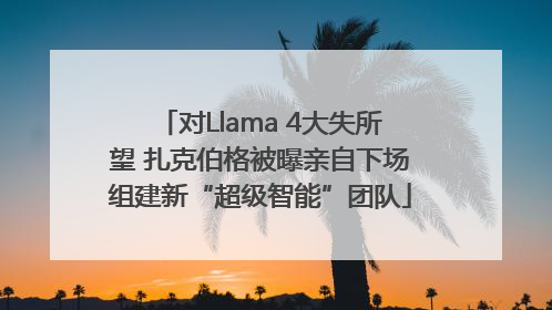 对Llama 4大失所望 扎克伯格被曝亲自下场组建新“超级智能”团队