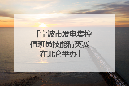 宁波市发电集控值班员技能精英赛在北仑举办