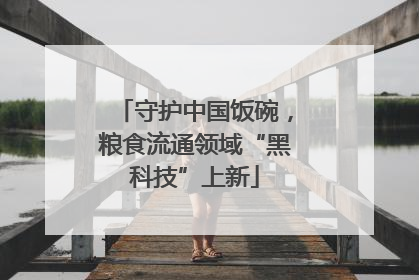 守护中国饭碗，粮食流通领域“黑科技”上新