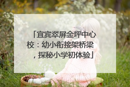 宜宾翠屏金坪中心校：幼小衔接架桥梁，探秘小学初体验