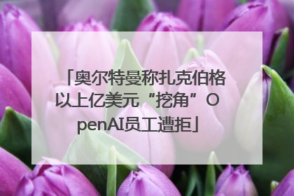 奥尔特曼称扎克伯格以上亿美元“挖角”OpenAI员工遭拒