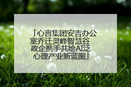 心言集团安吉办公室乔迁灵峰智慧谷 政企携手共绘AI泛心理产业新蓝图