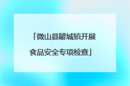 微山县驩城镇开展食品安全专项检查