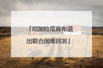尼加拉瓜宣布退出联合国难民署